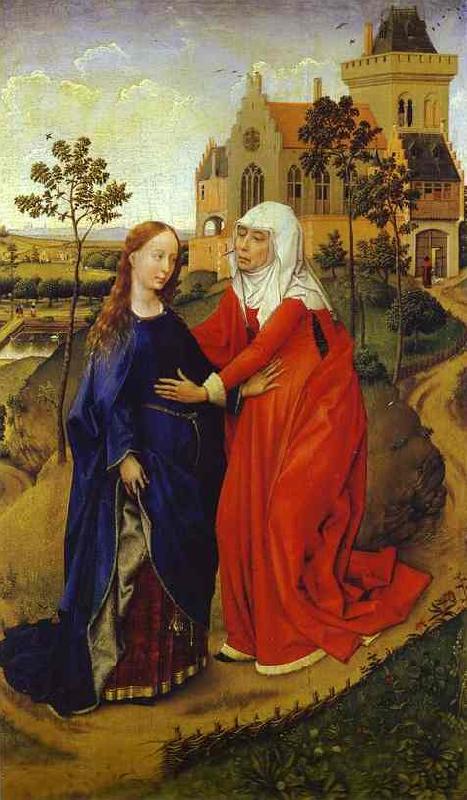 Rogier van der Weyden Visitation of Mary  e China oil painting art